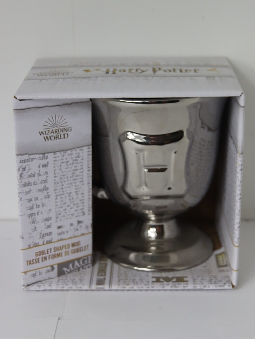 Warner Bros. Harry Potter Silver and Gold Goblet Mug Box